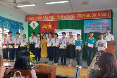 Hội thi Olympic “Tài năng Tiếng Anh” cấp huyện. Năm học 2023-2024.