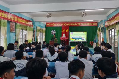 Hoạt động ngoại khóa nhân ngày 22/12 tại trường TH&THCS Bắc Phong