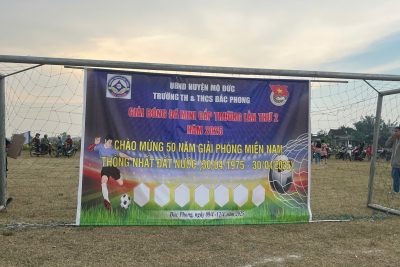 Giải bóng đá Mini cấp trường năm học 2024-2025 chào mừng 50 năm ngày Giải phóng hoàn toàn miền Nam 30/4/1975 -30/4/2025